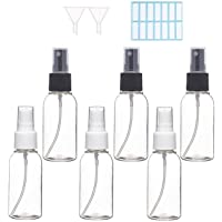 Los mejores  - 50ML Bote Spray Pulverizador Pequeño Vacio- Botellas Aerosol Vacío Plástico- Transparente Atomizador Rellenables de…